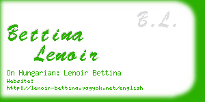 bettina lenoir business card